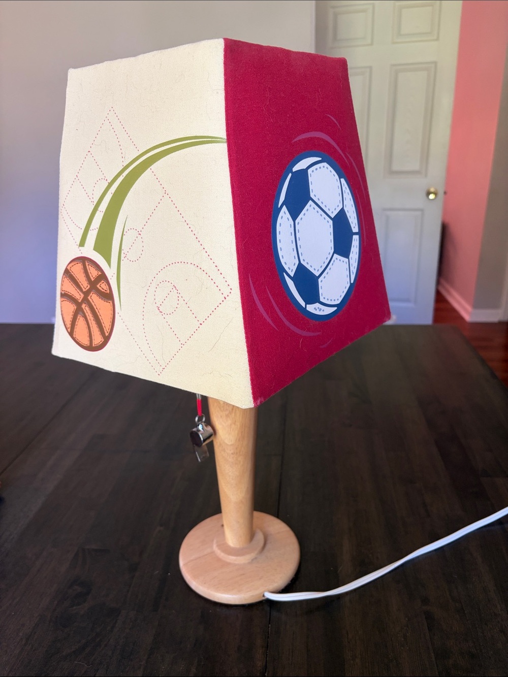 Circo Kids Sports Lamp Shade in Red, Cream, Blue, Orange, Green